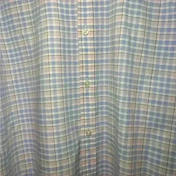 Tommy Hilfiger Slim Fit Stretch Size XL. Neck 17 34/35. Plaid button up shirt - Picture 2 of 6